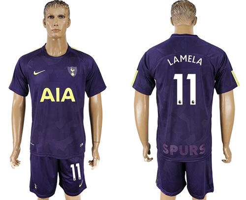 Tottenham Hotspur #11 Lamela Sec Away Soccer Club Jersey - Click Image to Close